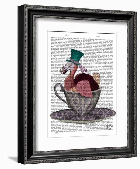 Dodo in Teacup-Fab Funky-Framed Art Print