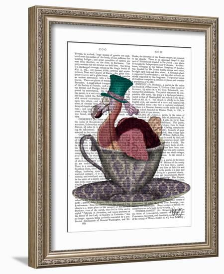 Dodo in Teacup-Fab Funky-Framed Art Print