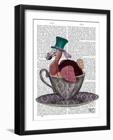 Dodo in Teacup-Fab Funky-Framed Art Print