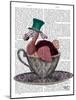Dodo in Teacup-Fab Funky-Mounted Art Print