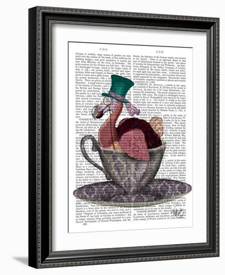 Dodo in Teacup-Fab Funky-Framed Art Print