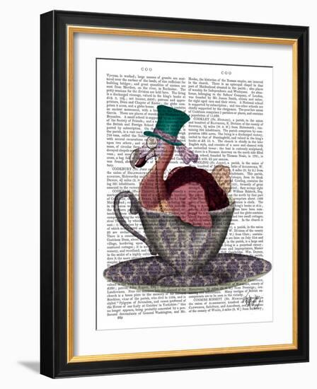 Dodo in Teacup-Fab Funky-Framed Art Print