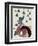 Dodo with Hanging Teacups-Fab Funky-Framed Art Print