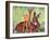 "Doe and Fawn in Forest," June 1, 1940-Paul Bransom-Framed Giclee Print