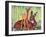 "Doe and Fawn in Forest," June 1, 1940-Paul Bransom-Framed Giclee Print