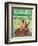 "Doe and Fawn in Forest," Saturday Evening Post Cover, June 1, 1940-Paul Bransom-Framed Giclee Print