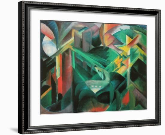 Doe in the Monastery Garden, 1912-Franz Marc-Framed Art Print