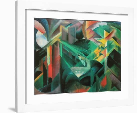 Doe in the Monastery Garden, 1912-Franz Marc-Framed Art Print