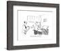 "Does this make me your bitch?" - New Yorker Cartoon-Pat Byrnes-Framed Premium Giclee Print