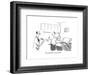 "Does this make me your bitch?" - New Yorker Cartoon-Pat Byrnes-Framed Premium Giclee Print