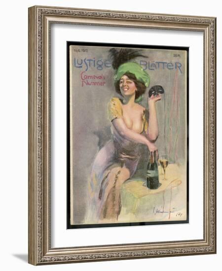 Doffing the Mask!-Ernst Heilemann-Framed Art Print