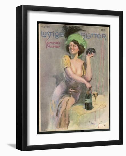 Doffing the Mask!-Ernst Heilemann-Framed Art Print