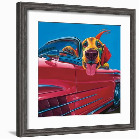 Dog About Town-Ron Burns-Framed Art Print