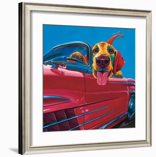 Dog About Town-Ron Burns-Framed Art Print