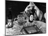 Dog Acts as a Waiter 1965-Staff-Mounted Photographic Print
