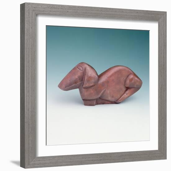 Dog (Aluminium)-Henri Gaudier-brzeska-Framed Giclee Print