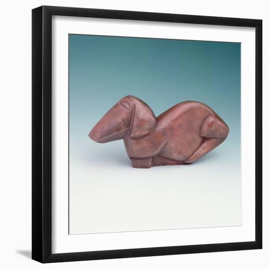 Dog (Aluminium)-Henri Gaudier-brzeska-Framed Giclee Print