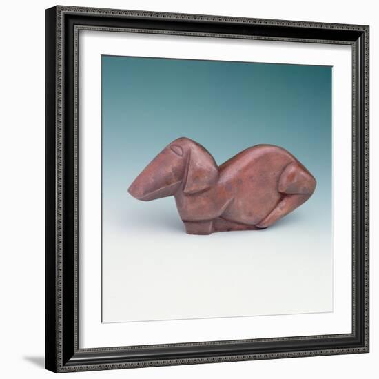 Dog (Aluminium)-Henri Gaudier-brzeska-Framed Giclee Print