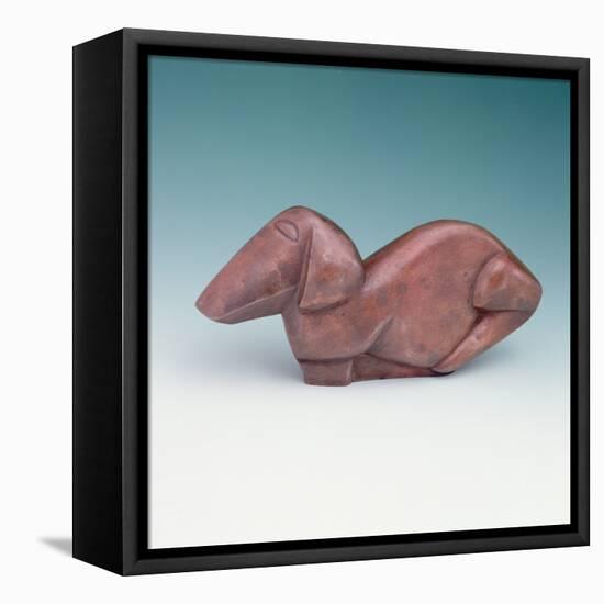 Dog (Aluminium)-Henri Gaudier-brzeska-Framed Premier Image Canvas