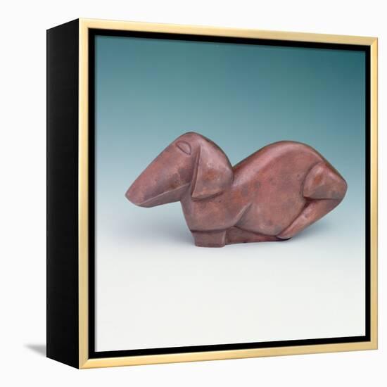 Dog (Aluminium)-Henri Gaudier-brzeska-Framed Premier Image Canvas