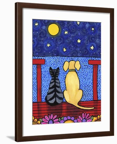 Dog And Cat Stars-Shelagh Duffett-Framed Giclee Print