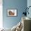 Dog and Cats Three Kittens and a Puppy Sitting in Basket-null-Framed Photographic Print displayed on a wall