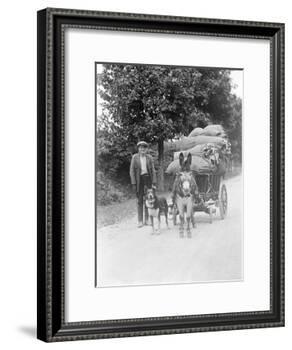 Dog and Donkey Team-null-Framed Photographic Print