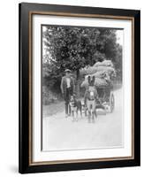 Dog and Donkey Team-null-Framed Photographic Print