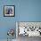 Dog and Dragonflies-Kathryn Wronski-Framed Art Print displayed on a wall