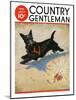 "Dog and Firecrackers," Country Gentleman Cover, July 1, 1936-Nelson Grofe-Mounted Giclee Print