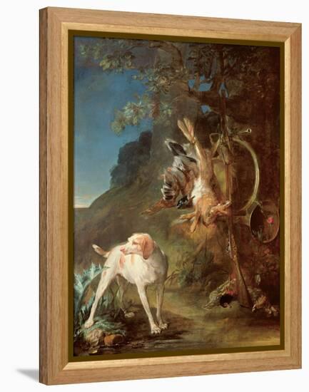 Dog and Game, 1730-Jean-Baptiste Simeon Chardin-Framed Premier Image Canvas