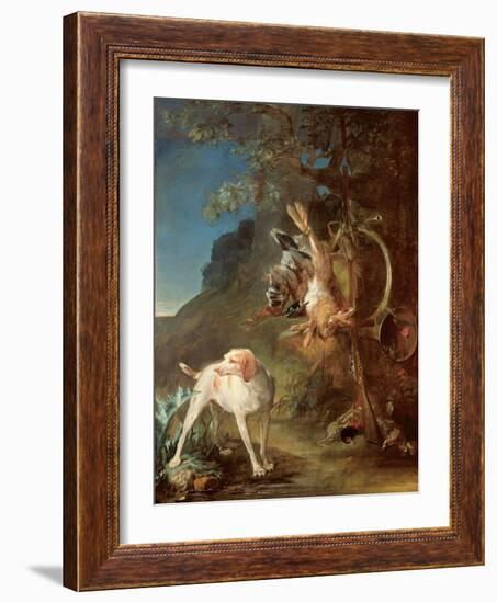 Dog and Game, 1730-Jean-Baptiste Simeon Chardin-Framed Giclee Print