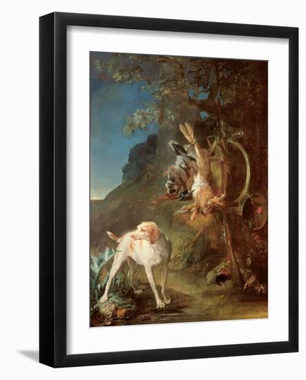 Dog and Game, 1730-Jean-Baptiste Simeon Chardin-Framed Giclee Print