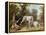 Dog and Hare-Jean-Baptiste Oudry-Framed Premier Image Canvas