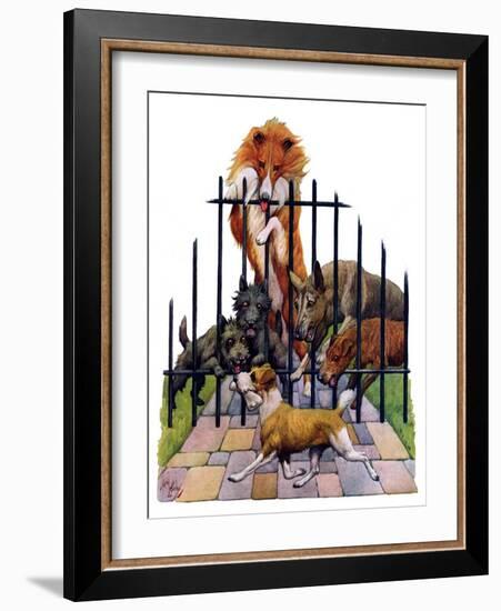 "Dog and His Bone,"March 5, 1927-Robert L. Dickey-Framed Giclee Print