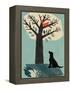 Dog and Squirrel-Rocket 68-Framed Premier Image Canvas