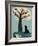 Dog and Squirrel-Rocket 68-Framed Giclee Print