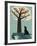 Dog and Squirrel-Rocket 68-Framed Giclee Print