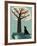 Dog and Squirrel-Rocket 68-Framed Giclee Print