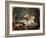 Dog and Swans (Oil on Canvas)-Jean-Baptiste Oudry-Framed Giclee Print