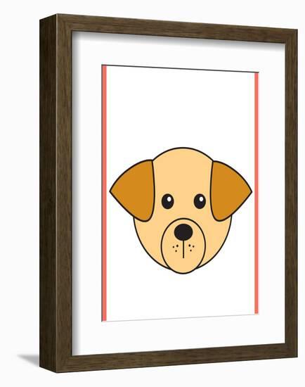 Dog - Animaru Cartoon Animal Print-Animaru-Framed Giclee Print