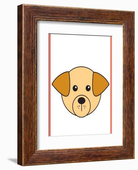 Dog - Animaru Cartoon Animal Print-Animaru-Framed Giclee Print