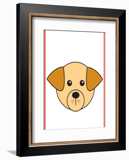 Dog - Animaru Cartoon Animal Print-Animaru-Framed Giclee Print