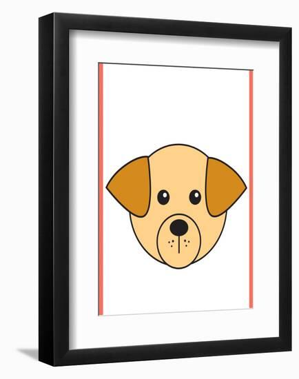 Dog - Animaru Cartoon Animal Print-Animaru-Framed Giclee Print