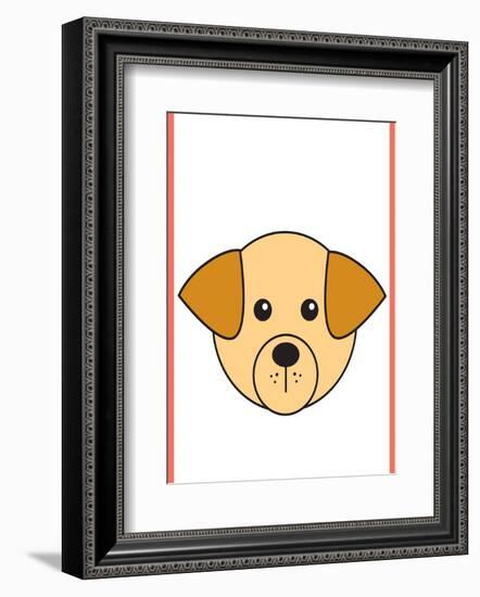 Dog - Animaru Cartoon Animal Print-Animaru-Framed Giclee Print