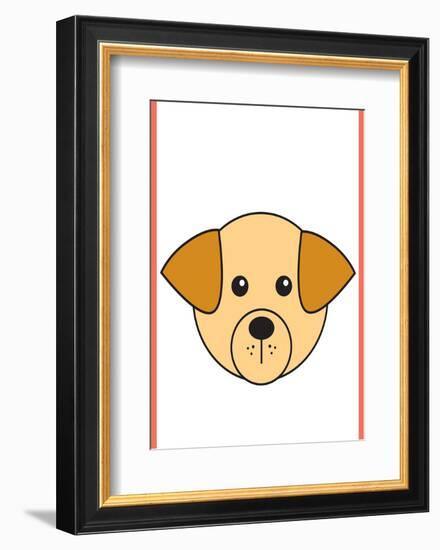 Dog - Animaru Cartoon Animal Print-Animaru-Framed Giclee Print