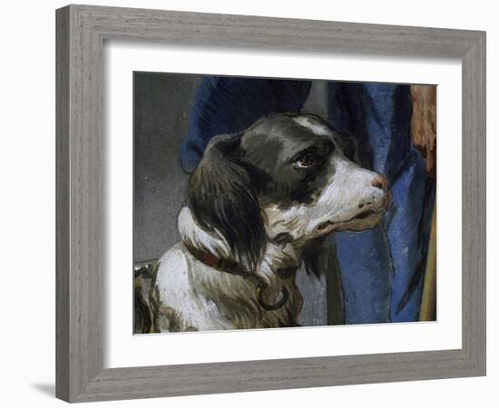 Dog Argo-Giovanni Battista Tiepolo-Framed Giclee Print