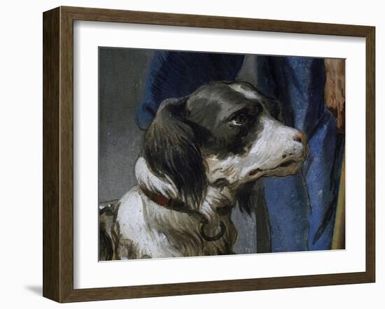 Dog Argo-Giovanni Battista Tiepolo-Framed Giclee Print