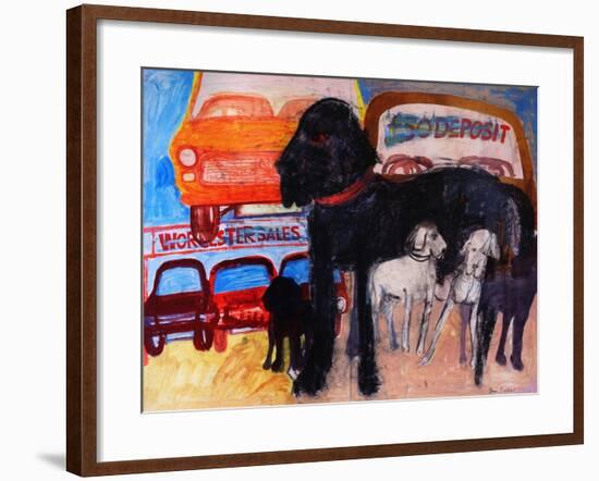 Dog at the Used Car Lot, Rex-Brenda Brin Booker-Framed Giclee Print