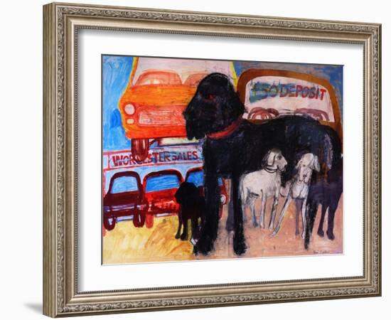 Dog at the Used Car Lot, Rex-Brenda Brin Booker-Framed Giclee Print